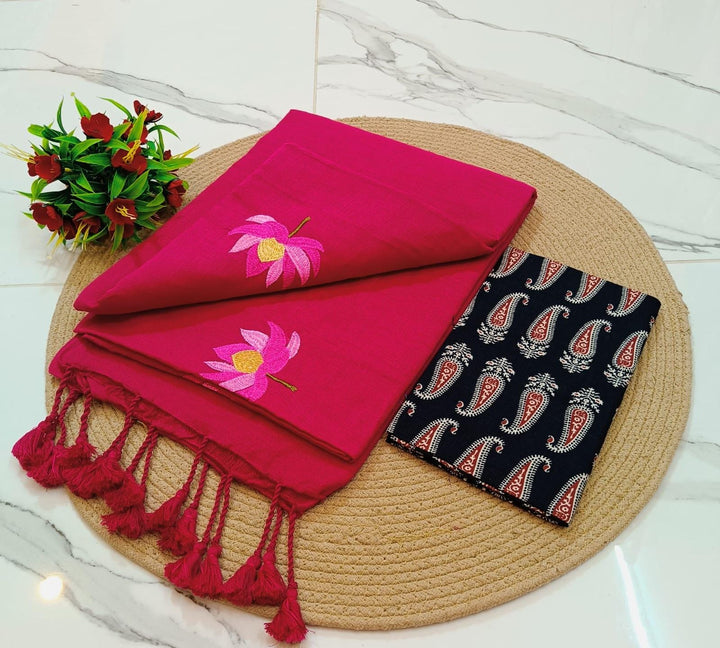 KCS Handloom south cotton mix saree