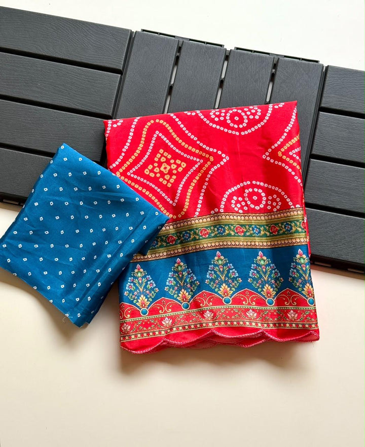 Dharvi karva Chauth saree